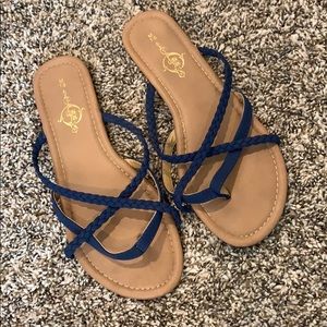 Navy Sandals
